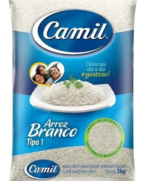 Arroz Branco Tipo 1 Camil Pacote 5kg