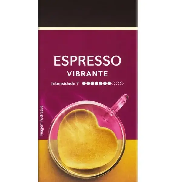 Cápsula de Café Espresso Vibrante TRES 3 Corações 10 Unidades
